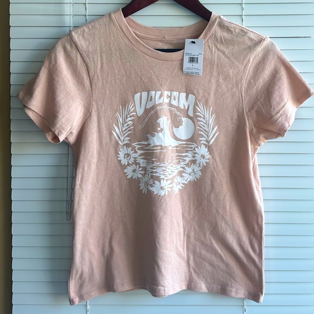 Volcom Women’s short sleeve crew neck T shirt